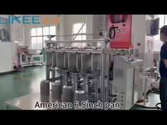 T80 çevre dostu fabrika çıkışı 6,5 inçlik yuvarlak pan video çalışıyor