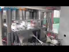 Amerikan Deep Loaf Pan Alüminyum folyo baskı makinesi işleme hattı video