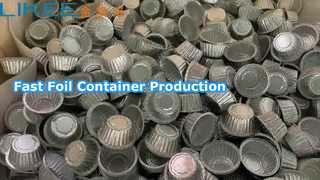 LK-T63 alüminyum folyo kap yapma makinesi çalışması