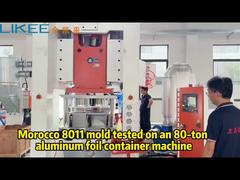 80 tonluk alüminyum folyo konteyner ürün grubumuzda Fas 8011 konteyner kalıbı