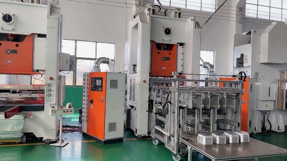 380V 50HZ Alüminyum folyo kutusu yapma makinesi Elektrikli kontrol