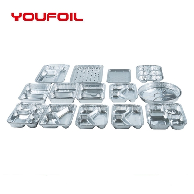 satın al Paket Servis  Çoklu Bölmeli Tek Kullanımlık Alüminyum Folyo Kap Isı Yalıtımı Koruma online manufacture