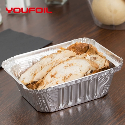 satın al Temiz yüzey dikdörtgen tek kullanımlık alüminyum folyo tepsisi 1 lb online manufacture