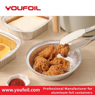 satın al Kokusuz gıda ambalajı Alüminyum folyo konteyner 100% geri dönüştürülebilir yuvarlak şekil online manufacture
