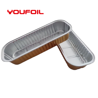 satın al Geri dönüştürülmüş malzeme, yiyecek pişirme çubuklu pasta için dikdörtgen alüminyum folyo konteyneri online manufacture