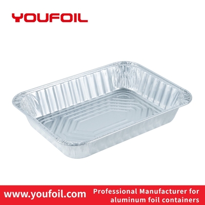 satın al Geri dönüştürülebilir düz duvarlı dikdörtgen alüminyum folyo konteyner Metal ambalaj online manufacture