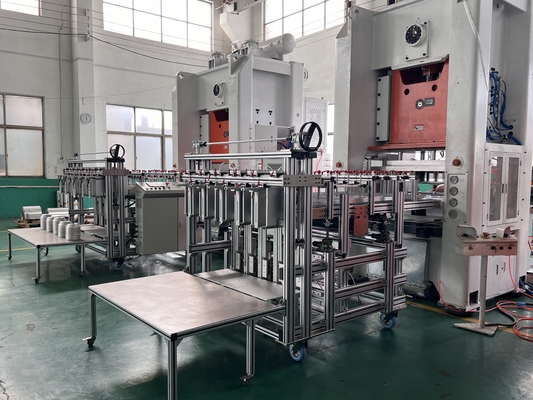 satın al Tek kullanımlık 5 boşluklu alüminyum folyo bardak yapma makinesi Simense Motor online manufacture