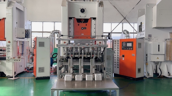 satın al Siemens Motorlu Alüminyum Folyo Kap Konteyner Makinesi 12000 Adet/Saat Kapasiteli online manufacture