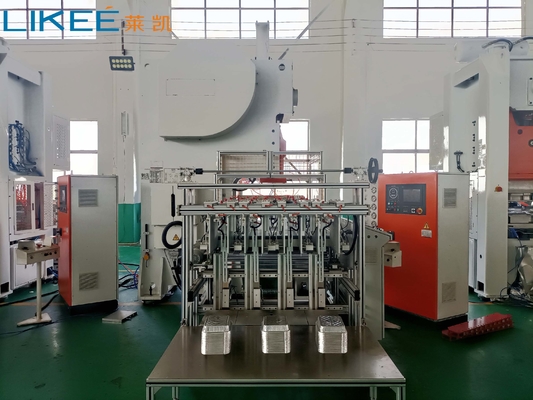 satın al Yüksek hassasiyetli çelik alüminyum folyo konteyner makinesi C çerçeve hidrolik baskı 50Hz frekansı üretim ihtiyaçlarınız için online manufacture