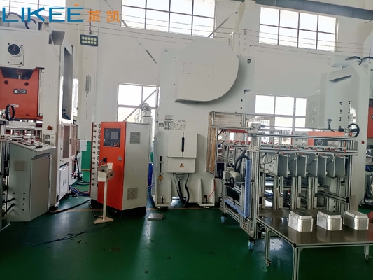 satın al Gıda sınıfı 18.5KW Alüminyum folyo konteyner yapma makinesi yüksek hassasiyet online manufacture