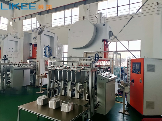 satın al Saatlik 12000 adet Alüminyum Folyo Kap Konteyner Üretim Makinesi, 12 Solenoid Valfli online manufacture