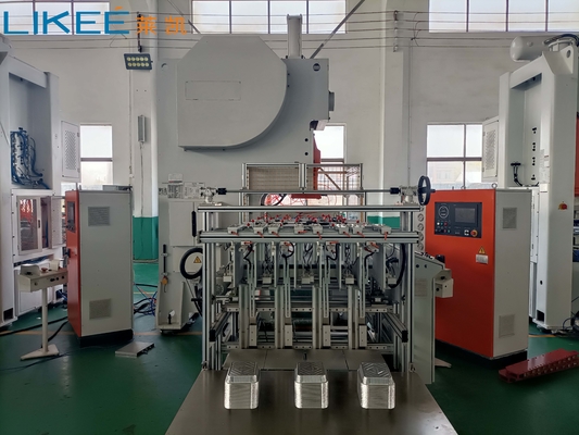 satın al 3 boşluk kapasitesi otomatik alüminyum folyo konteyner yapma makinesi online manufacture