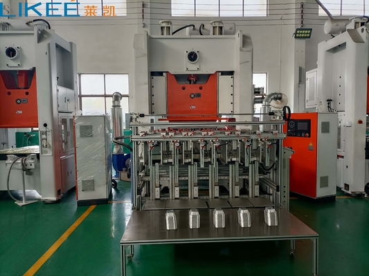 satın al Hassas Mitsubishi PLC Kontrol Sistemi SIEMENS Motor Alüminyum Folyo Kap Konteyner Yapma Makinesi online manufacture