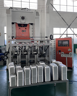 satın al Mitsubishi PLC Kontrollü Alüminyum Folya Konteyner Yapma Makinesi Uzun Hayatlı online manufacture