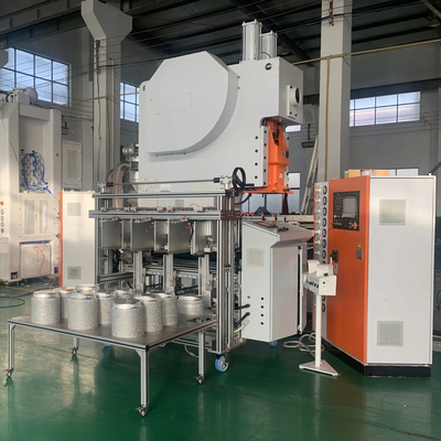 satın al Tam Otomatik 19.8KW 12000 Adet/Saat Çelik Ham Madde İçin Alüminyum Folyo Kap Üretim Hattı online manufacture