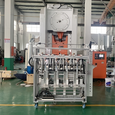 satın al 80 Ton Basınçlı Alüminyum Folyo Tabak Yapma Makinesi, Tam Otomatik ABD Tam Boy Tava Üretim Hattı Ekipmanı İçin online manufacture