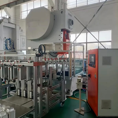satın al Mitsubishi PLC Kontrollü 3 Çukurlu Alüminyum Folya Konteyner Üretim Hattı LK-T63 online manufacture