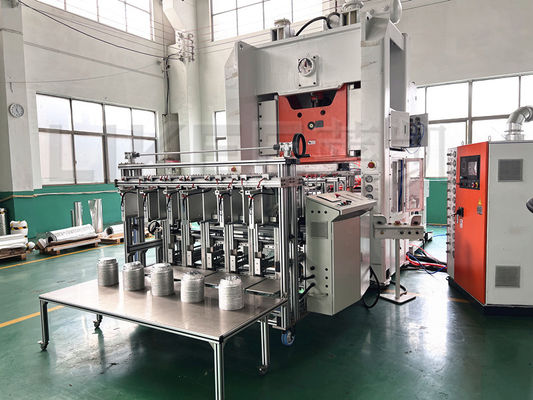 satın al Alüminyum folyo konteyner yapma makinesini kapaklı 7 inç yuvarlak tek kullanımlık tava online manufacture