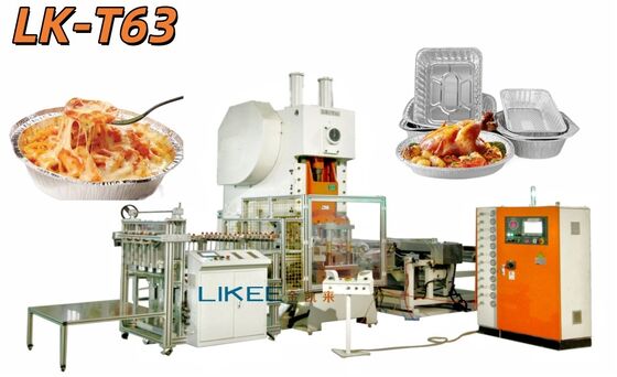 satın al LK-T63 Piknik Alüminyum Folyo Kap Konteyner Dikdörtgen Dondurucu Fırın Mikrodalga Makinesi Yapımı İçin online manufacture