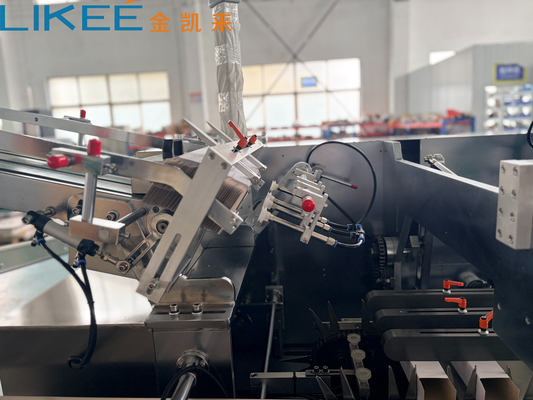 satın almak Islak bezler ve alüminyum folyolar için otomatik kartonlama makinesi PLC Servo-Driven Box Packer, 1050 Box/Min Çevrimiçi üretim