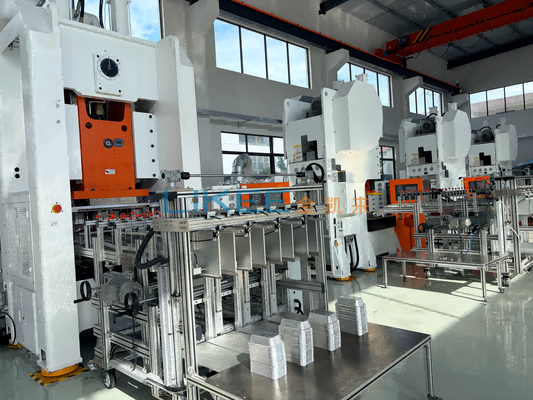 satın almak Hızlı kalıp değişimi ve otomatik hata alarm sistemi ile 80ton 26KW alüminyum folyo plaka yapım makinesi Çevrimiçi üretim