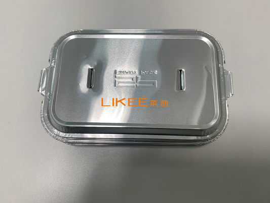 satın al Gümüş 1LB Alüminyum folyo konteyner kapağı tek kullanımlık konteyner paketi için online manufacture