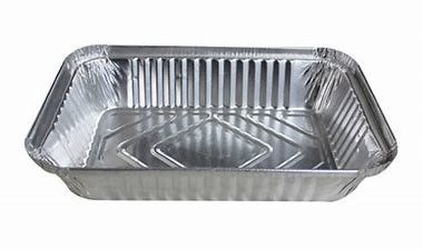 satın al 800ml 0.03mm Paket Alüminyum Gümüş Folyo Tek kullanımlık gıda kapları online manufacture