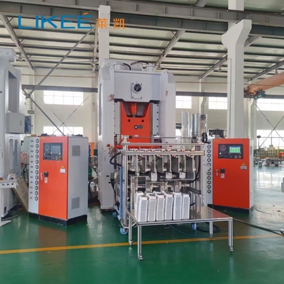 Verimli Gümüş Folyo Kap Konteyner Yapma Makinesi Fiyatı Tek Makine Tek İşçi