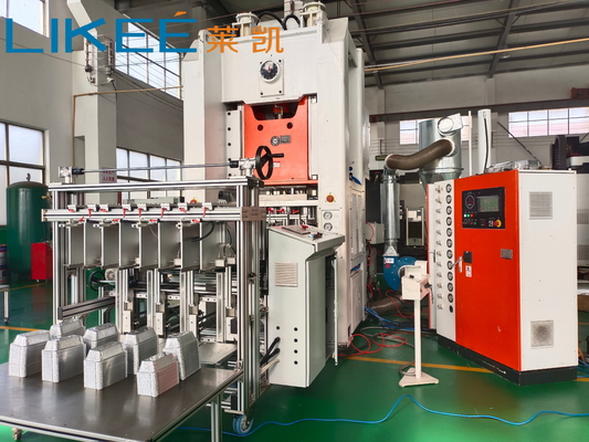 H Çerçeve Otomatik Alüminyum Gıda Kabı Yapma Makinesi ISO 26KW
