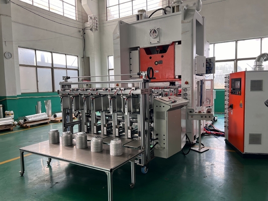 Mitsubishi PLC 40m2 Alüminyum Folyo Kap Konteyner Makinesi Simense Motor