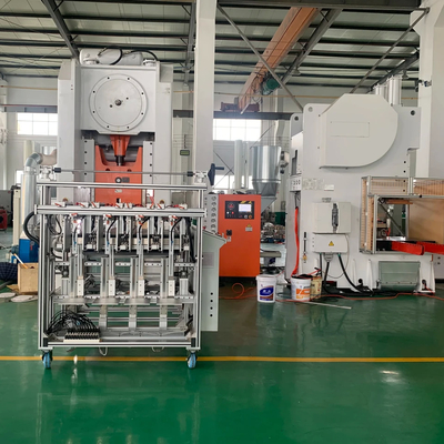 50HZ Yarı Otomatik Alüminyum Folyo Kap Konteyner Üretim Makinesi H Çerçeve