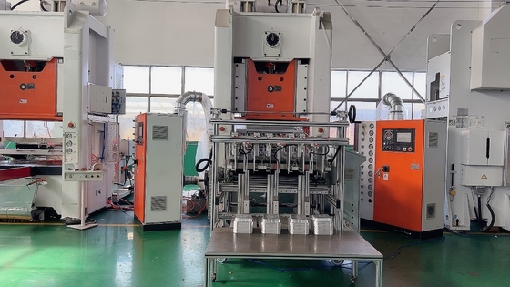 65 Kez/Dakika Akıllı Otomatik Alüminyum Folyo Kap Konteyner Yapma Makinesi Shanghai LIKEE Markası