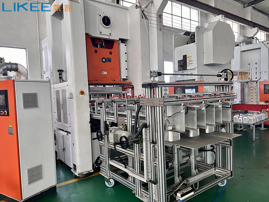 80 Ton Basınçlı Otomatik Tip Alüminyum Folyo Kutu Yapma Makinesi Gümüş Folyo Yapma Makinesi