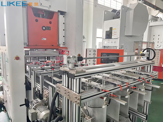 80TON Basınç Tam Otomatik Alüminyum Folya Konteyner Yapma Makinesi PLC Kontrolü