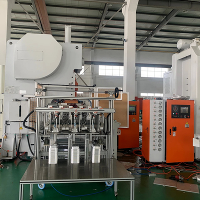 PLC Kontrol Sistemi Satış Otomatik Alüminyum Folyo Öğle yemeği Kutusu Yapma Makinesi