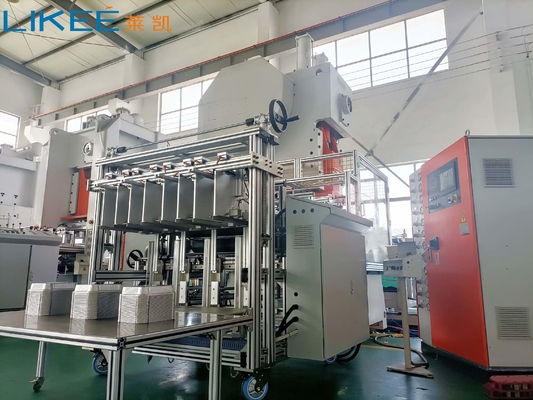 LK-T63 Alüminyum folyo konteyner yapma makinesi saatte 9000 PCS C çerçeve yumruk