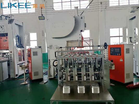 Mitsubishi Servo Motor Tahrikli Alüminyum Folyo Plastik Gıda Kabı Yapma Makinesi Kolay Kullanım