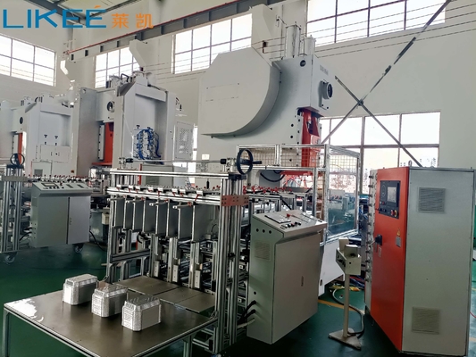 LK-T63 Gıda sınıfı konteyner alüminyum folyo yumruklama çıkartma tepsisi yapma makinesi