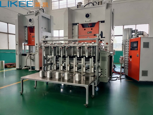 130 Ton Gümüş Tam Otomatik Alüminyum Folya Konteyner Yapma Makinesi 380v 50Hz LK-T130