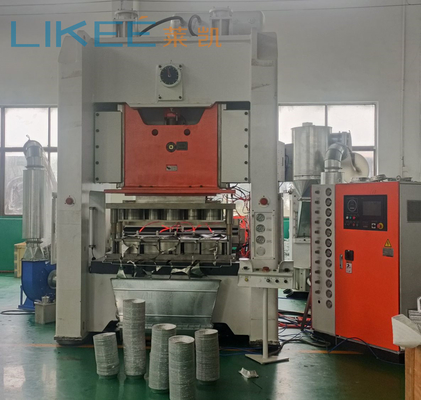 Yüksek Hızlı Otomatik Alüminyum Folyo Tepsi Yapma Makinesi LK-T130 Uzun Ömürlü