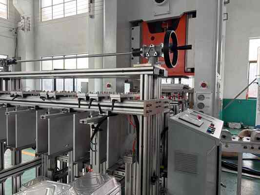 0.25mm Havayolu İkram Alüminyum Tek Kullanımlık Kaplar Üretim Makinesi